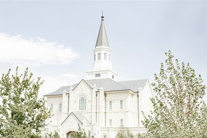 Sweet is The Work Taylorsville Utah Temple Large Wall Art