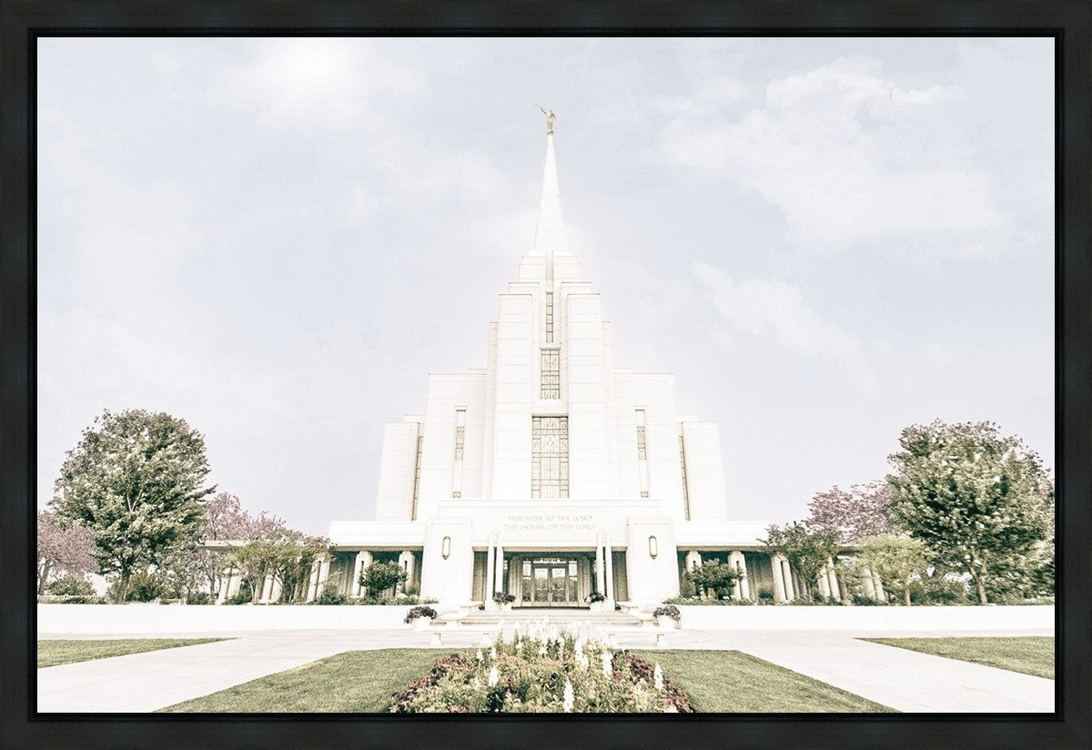 Sweet is The Work Rexburg Idaho Temple Gallery Wrap