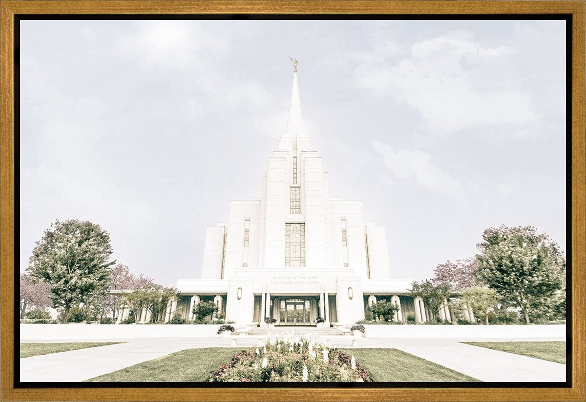 Sweet is The Work Rexburg Idaho Temple Gallery Wrap