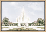 Sweet is The Work Rexburg Idaho Temple Gallery Wrap