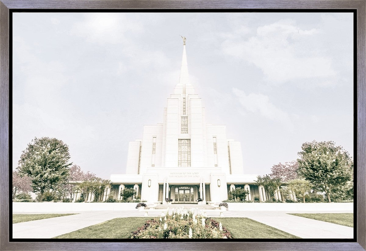 Sweet is The Work Rexburg Idaho Temple Gallery Wrap