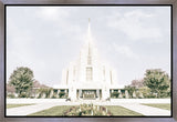 Sweet is The Work Rexburg Idaho Temple Gallery Wrap