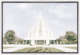 Sweet is The Work Rexburg Idaho Temple Gallery Wrap