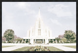 Sweet is The Work Rexburg Idaho Temple Gallery Wrap