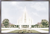 Sweet is The Work Rexburg Idaho Temple Gallery Wrap