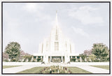 Sweet is The Work Rexburg Idaho Temple Gallery Wrap