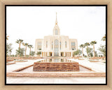 Sweet is The Work Red Cliffs Utah Temple Gallery Wrap