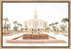 Sweet is The Work Red Cliffs Utah Temple Gallery Wrap