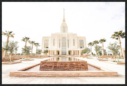 Sweet is The Work Red Cliffs Utah Temple Large Wall Art Gallery Wrap