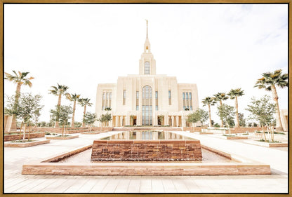 Sweet is The Work Red Cliffs Utah Temple Large Wall Art Gallery Wrap