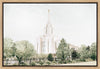 Sweet is The Work Oquirrh Mountain Utah Temple Gallery Wrap