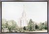 Sweet is The Work Oquirrh Mountain Utah Temple Gallery Wrap