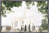 Sweet is The Work Ogden Utah Temple Gallery Wrap