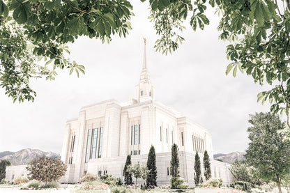 Sweet is The Work Ogden Utah Temple Large Wall Art