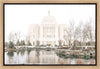 Sweet is The Work Meridian Idaho Temple Gallery Wrap