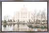 Sweet is The Work Meridian Idaho Temple Gallery Wrap