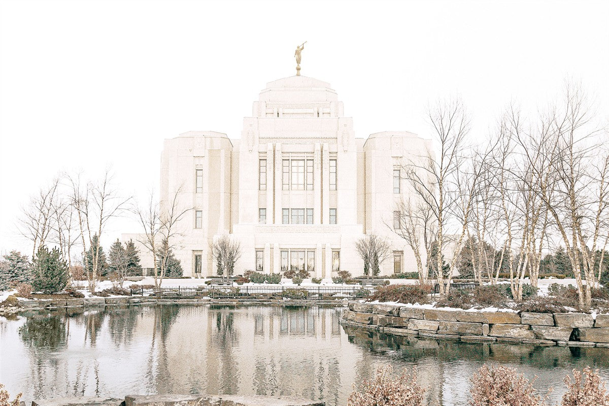 Sweet is The Work Meridian Idaho Temple Large Wall Art