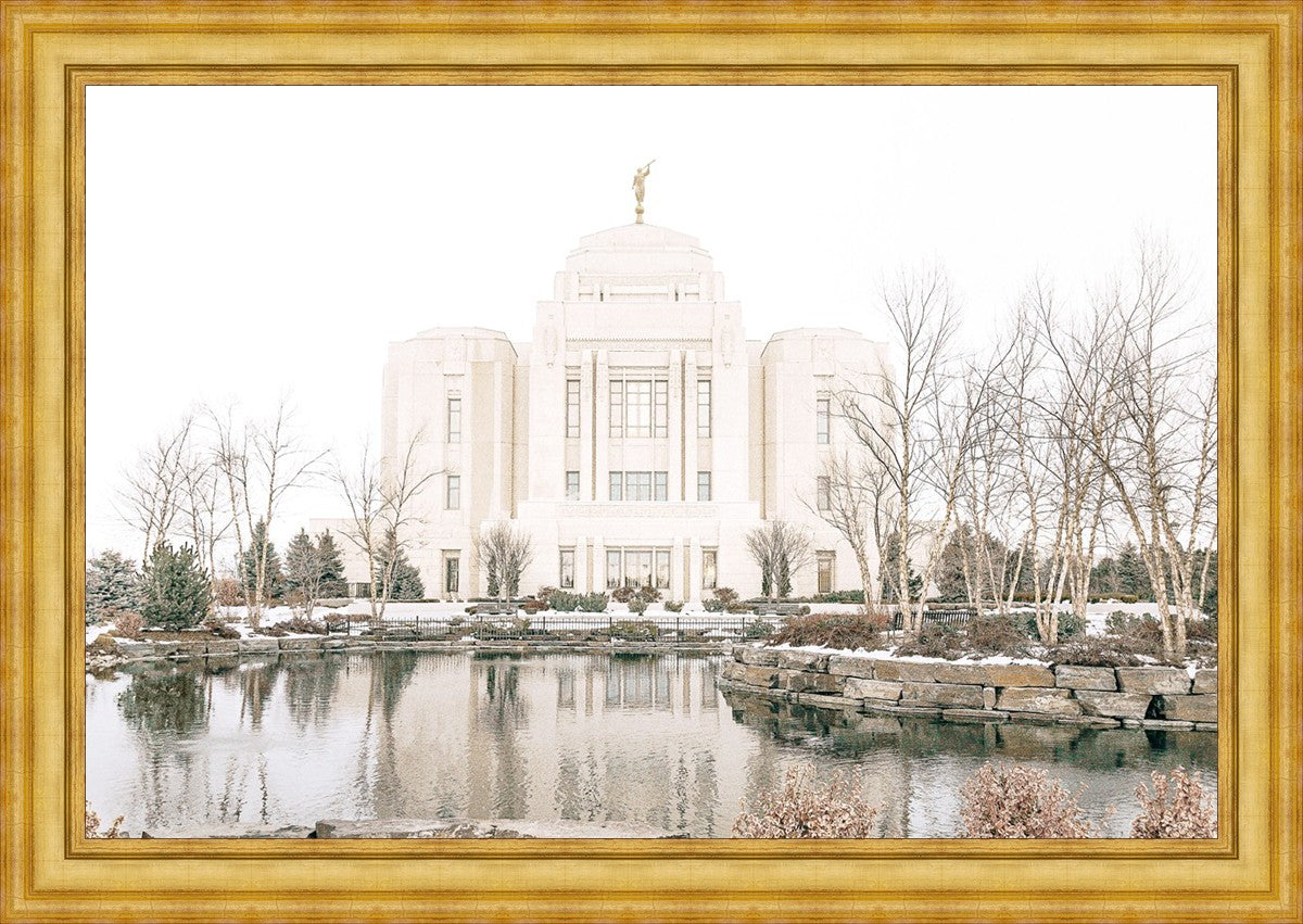 Sweet is The Work Meridian Idaho Temple Large Wall Art