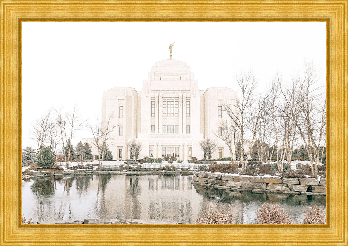 Sweet is The Work Meridian Idaho Temple Large Wall Art