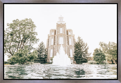 Sweet is The Work Logan Utah Temple Gallery Wrap