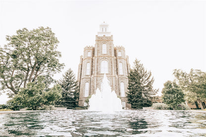 Sweet is The Work Logan Utah Temple Large Wall Art Gallery Wrap