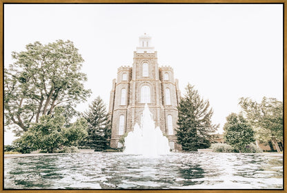 Sweet is The Work Logan Utah Temple Large Wall Art Gallery Wrap