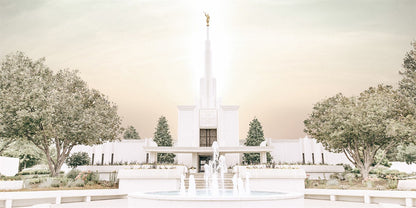 Sweet is The Work Denver Colorado Temple Gallery Wrap