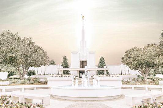Sweet is The Work Denver Colorado Temple Large Wall Art Gallery Wrap