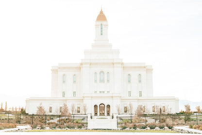 Sweet is The Work Deseret Peak Utah Temple Gallery Wrap