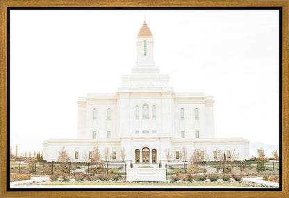Sweet is The Work Deseret Peak Utah Temple Gallery Wrap