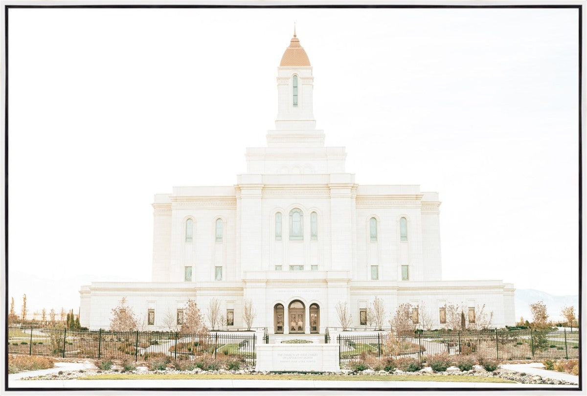 Sweet is The Work Deseret Peak Utah Temple Large Wall Art Gallery Wrap