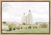 Sweet is The Work Manti Utah Temple Gallery Wrap