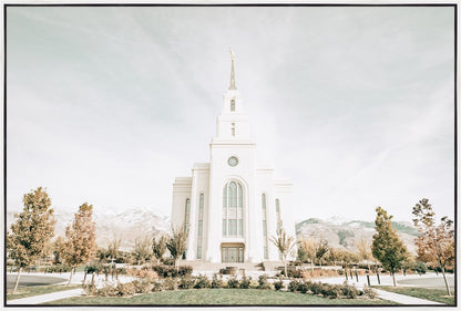 Sweet is The Work Layton Utah Temple Large Wall Art Gallery Wrap