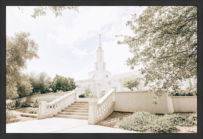 Sweet is The Work Sacramento California Temple Large Wall Art