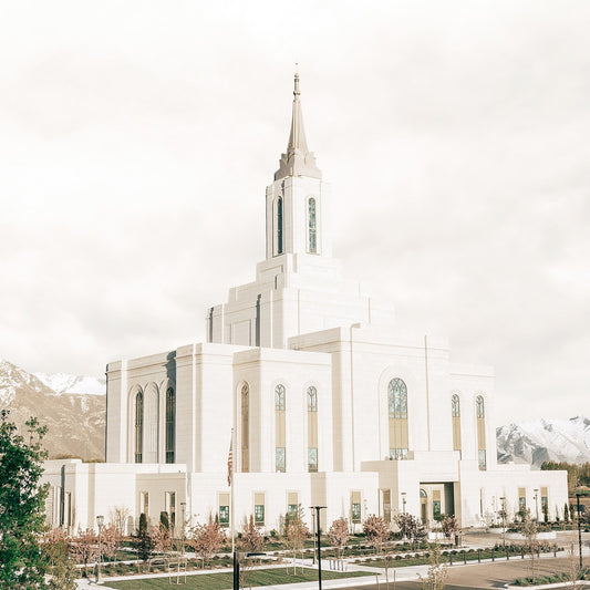 Sweet is The Work Orem Utah Temple Gallery Wrap