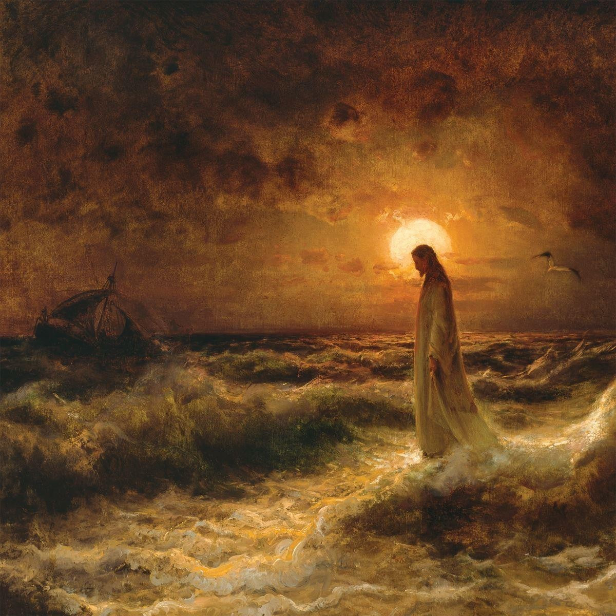 湖の上を歩くイエス（Jesus Walking on the Sea）２oz銀貨 2020 Biblical Series | Jesus Walking on the Sea 2 oz Silver Coin