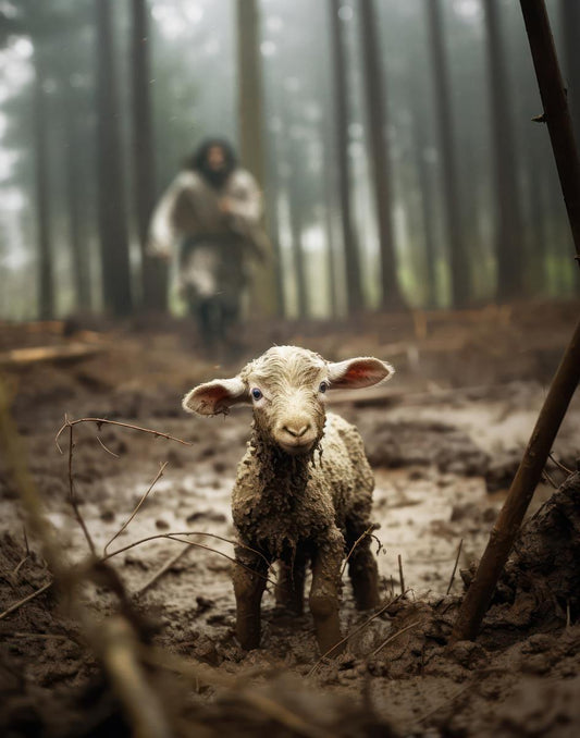 The Good Shepherd is on the Way Gallery Wrap
