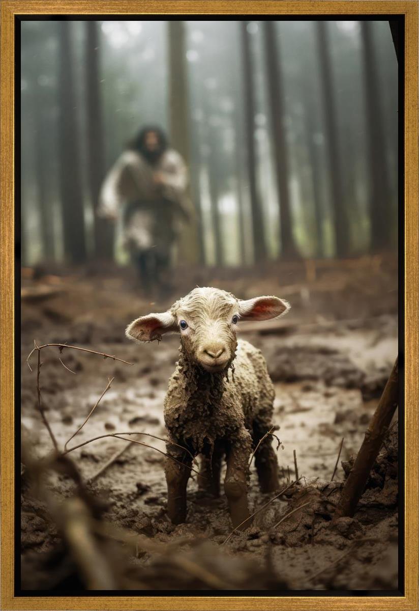 The Good Shepherd is on the Way Gallery Wrap