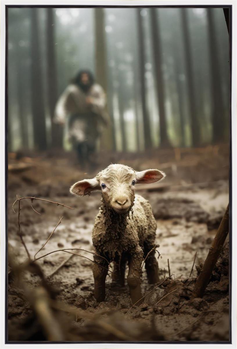 The Good Shepherd is on the Way Gallery Wrap