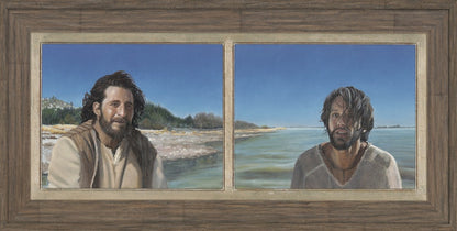 You Will Be Fishers of Men - Diptych Original Artwork