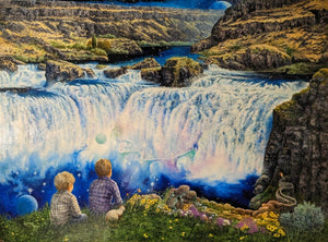 Fantasy Falls, Beyond The Rainbow Original Artwork