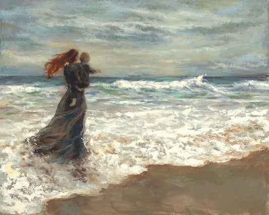We Face the Wild Ocean Gallery Wrap