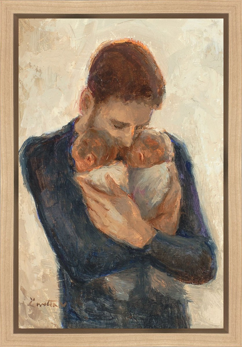 Father With Twins