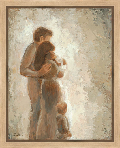 Family Looking Towards the Light Gallery Wrap