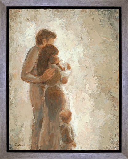 Family Looking Towards the Light Gallery Wrap