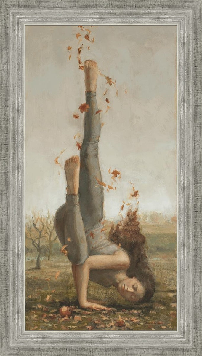 Fallen Angel by Lovetta Reyes-Cairo A woman in a yoga pose with