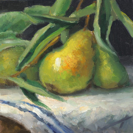 Leafy Pear Study Original Artwork