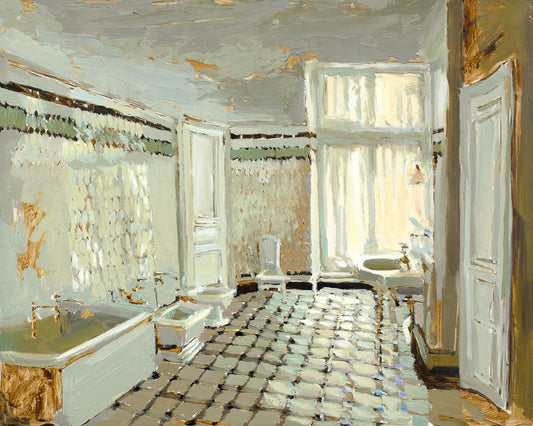 Parisian Bathroom Gallery Wrap