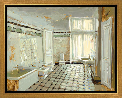 Parisian Bathroom Gallery Wrap