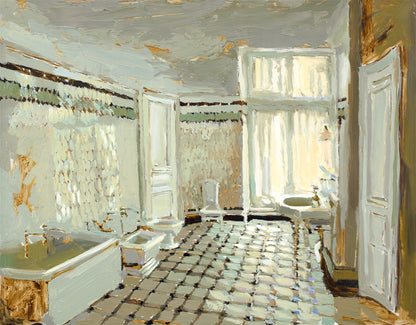 Parisian Bathroom Gallery Wrap